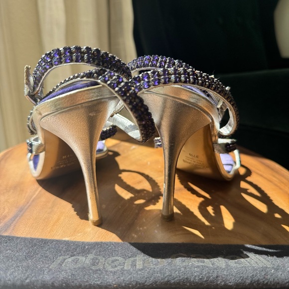 Roberto Cavalli Swarovski Crystal Jeweled purple - Picture 6 of 9